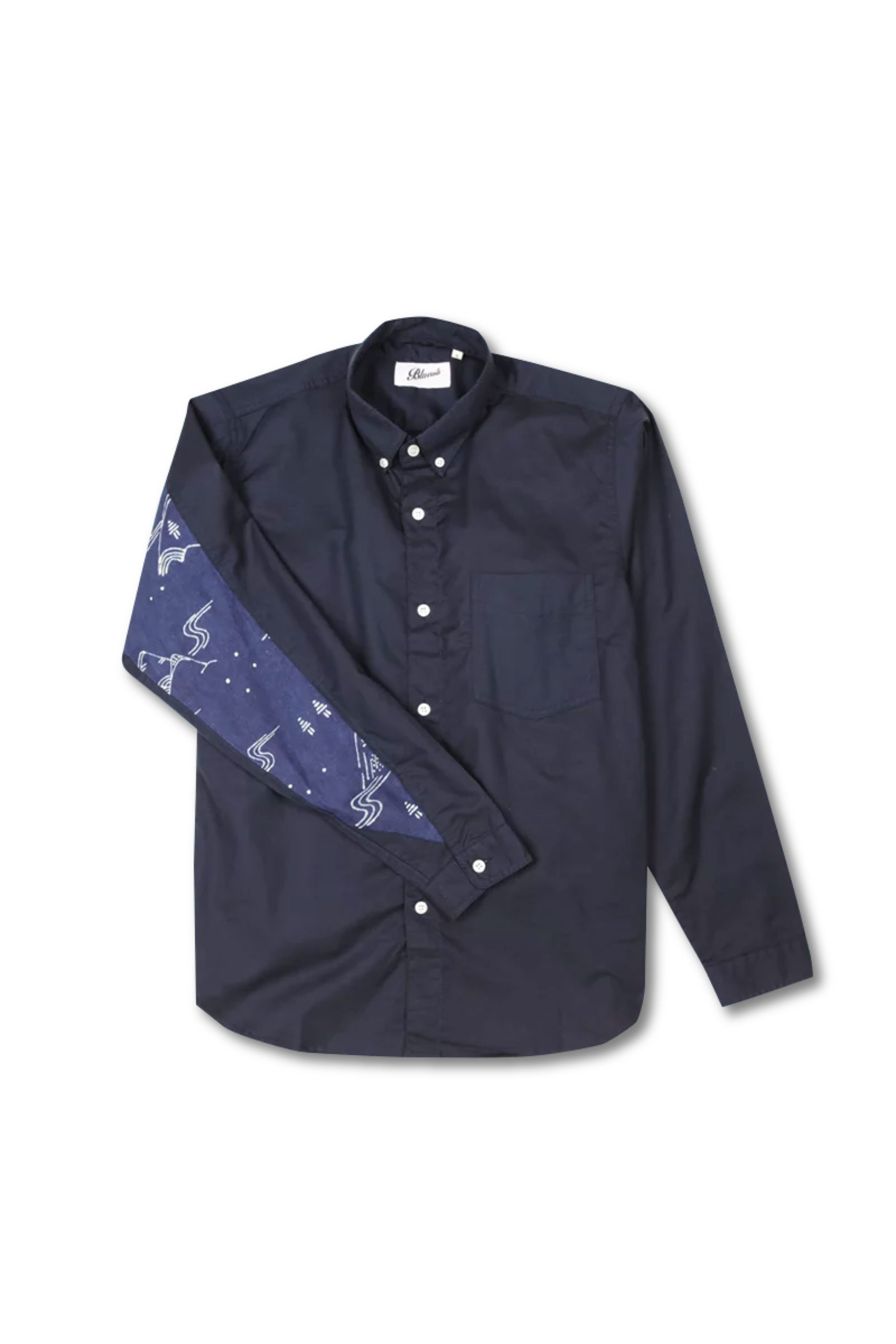 Navy Gunung Dyer’s Sleeve Shirt – Bluesville