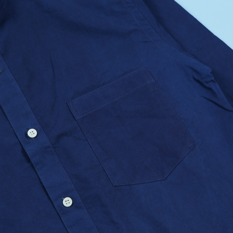 Natural Indigo Bandcollar Shirt – Bluesville